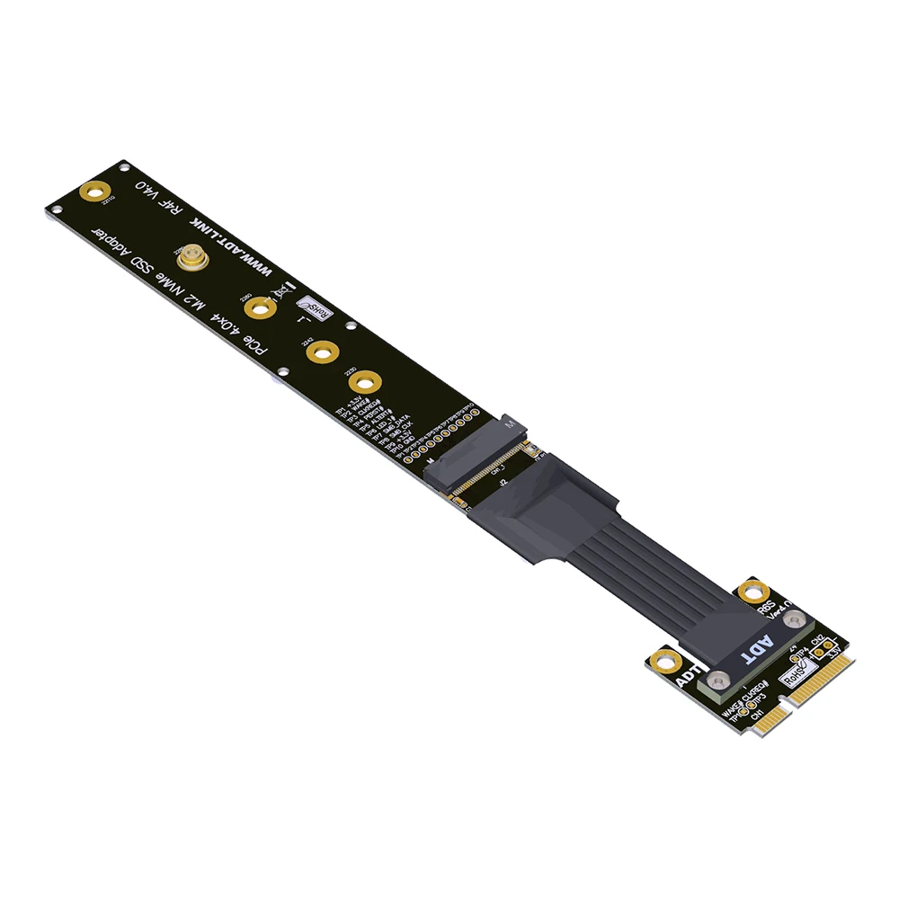 

MINI PCIE To M.2 M KEY 4.0 Wireless Network Card Transfer M2 NVME SSD MKEY Hard Drive Conversion Extension Adapter Cable