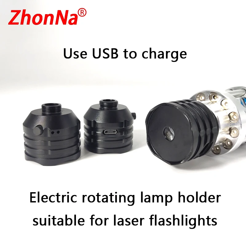 Laser Pointer Gatling Laser Lamp Head Dynamic Rotatable Galaxy Bright Lamp Head Image Can Be Switched Party Party Available