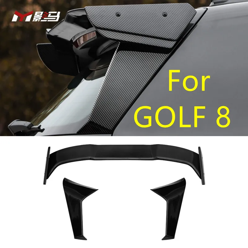 

For Volkswagen Golf 8 dedicated rear spoiler 2021 MK8 RLINE modified roof wing perforation-free decorative accessories