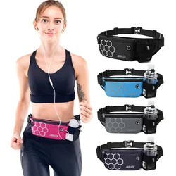 Riñonera deportiva para correr para hombre y mujer, bolsa de cinturón de hidratación para correr, dinero, teléfono móvil, bolsa para correr con botella de agua