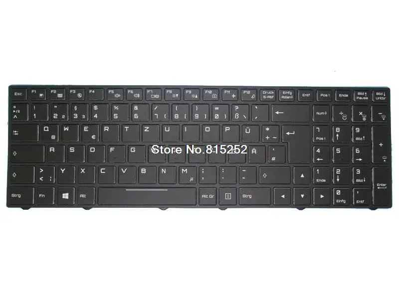 Laptop Keyboard For MEDION ERAZER X7855 MD60944 MD61185 MD60821 MD61650 Black With Frame With Backlit France FR/German GR