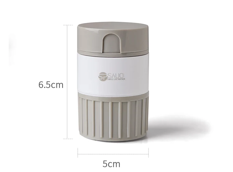 المحمولة 4 طبقة مسحوق اللوحي طاحونة مسحوق قاطعة حبوب الدواء صندوق الفاصل تخزين حبوب منع الحمل كسارة السفر حبة القضية