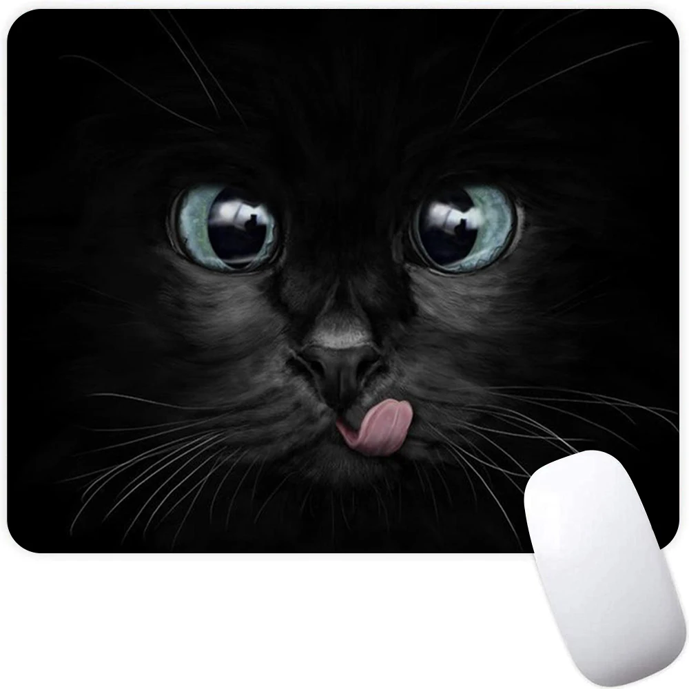 Grote Gaming Mouse Pad Computer Mousepad Pc Gamer Muis Mat Laptop Mausepad Leuke Kat Ogen Muis Tapijt Toetsenbord Mat Bureau pad