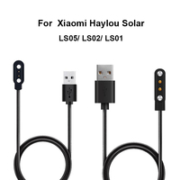 Replacement Wristband USB Cable Charger Base for Xiaomi Haylou Solar LS05 LS02 LS01 Charging Dock Adapter Smartwatch Accessories
