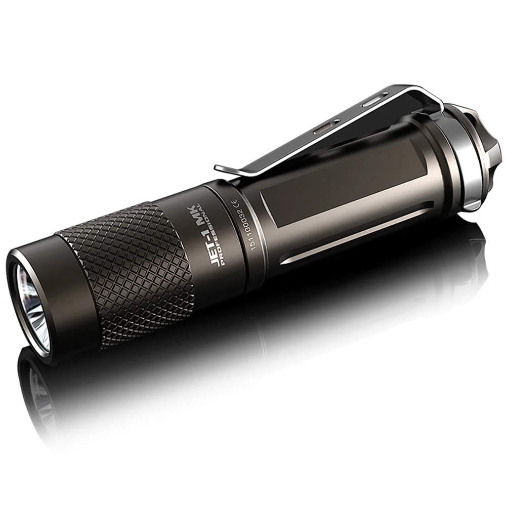 Jetbeam JET-I MK I-MK XP-G2 LED Flashlight -480 Lumens w/8x Eco-Sensa AA Batteries w/ Exclusive Jetbeam Keychain Light