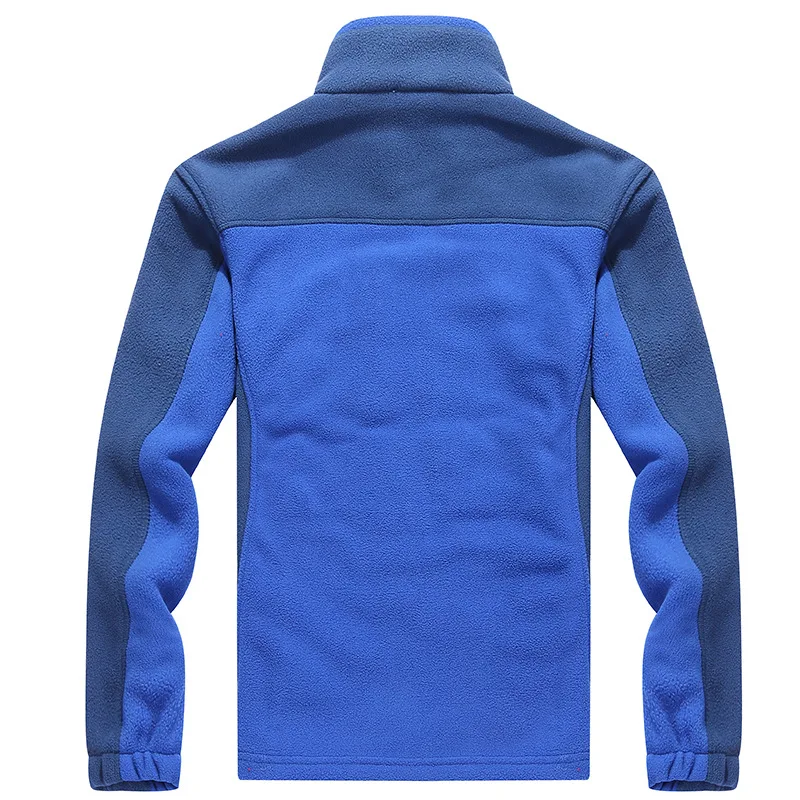 Outdoor Fleece Men's And Women's Autumn And Winter Thick Preserving Polar Fleece Jacket Fashion Stitching Fleece Jacket a