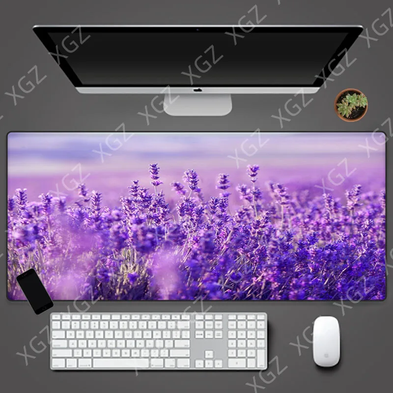 

Yuzuoan purple fantasy lavender gaming mouse pad large XL suitable for office games computer non-slip table mat