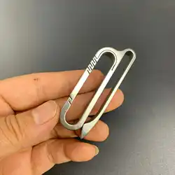 Il portachiavi EDC in titanio con Clip in vita da un buon dollaro non arrugginisce mai