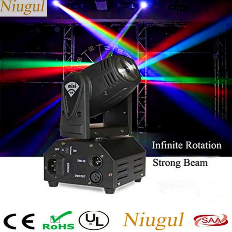 

10W LED Beam Moving Head Light/RGBW LED Spotlight/DJ Disco Spot Lighting/DMX512 Beam Effect Stage Spot Lights/Linear Beam Light