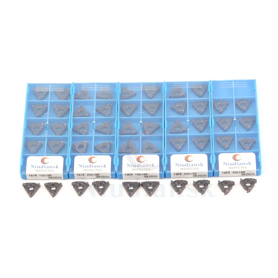 16ER 100ISO 125ISO 150ISO 175ISO 200ISO 250ISO SK2025 300ISO SK2025 inserti in metallo duro utensili per tornio in metallo CNC lame per filettatura 16IR