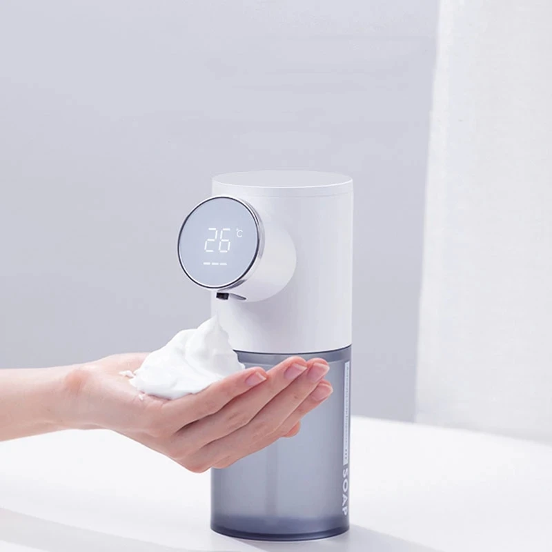 IntelliSense Automatic Soap Dispenser USB Rechargeable 320ml Liquid Soap Dispensers Digital Display Foam Hand Sanitizer Machine