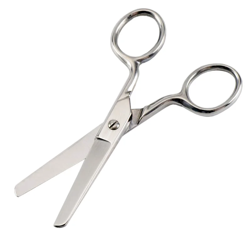 Stainless Steel Inox Curved Nail Scissors With Round Tips For Diabeticsor Kids Office Scissors