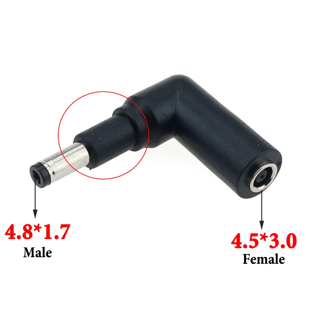 Cltgxdd DC 4.0*1.7 4.5*3.0 4.8*1.7 5.5*2.1 5.5*2.5 Male to 4.5x3.0mm Female Power Plug Jack Converter Laptop Adapter Connector