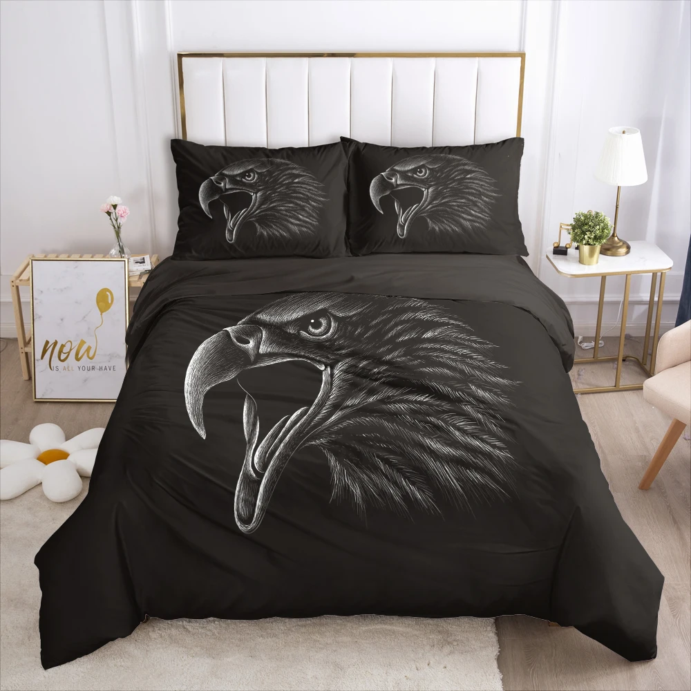 3D Bedding Set Comforter Duvet Cover Pillowcases Luxury Bed Linens Bed Set Queen King Europe Russia Size Tiger