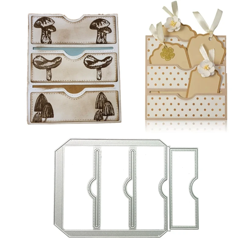 Buste fustelle in metallo Stencil fai da te Scrapbooking Album modello di carta di carta
