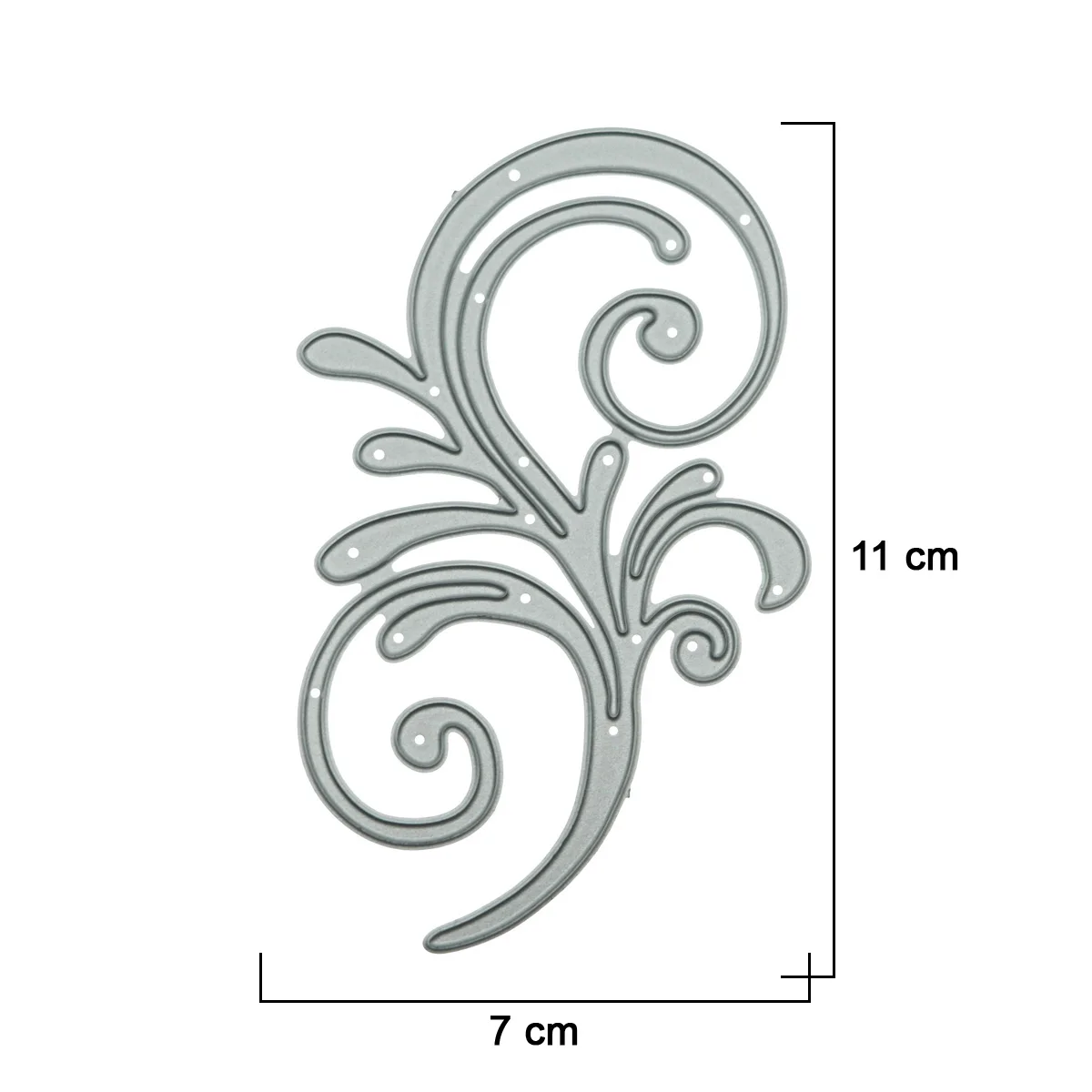 Curling Floral Pattern Cutting Dies For Scrapbooking Handmade Element Scroll Card Decorating Metal Paper Clip Art Work Cutter