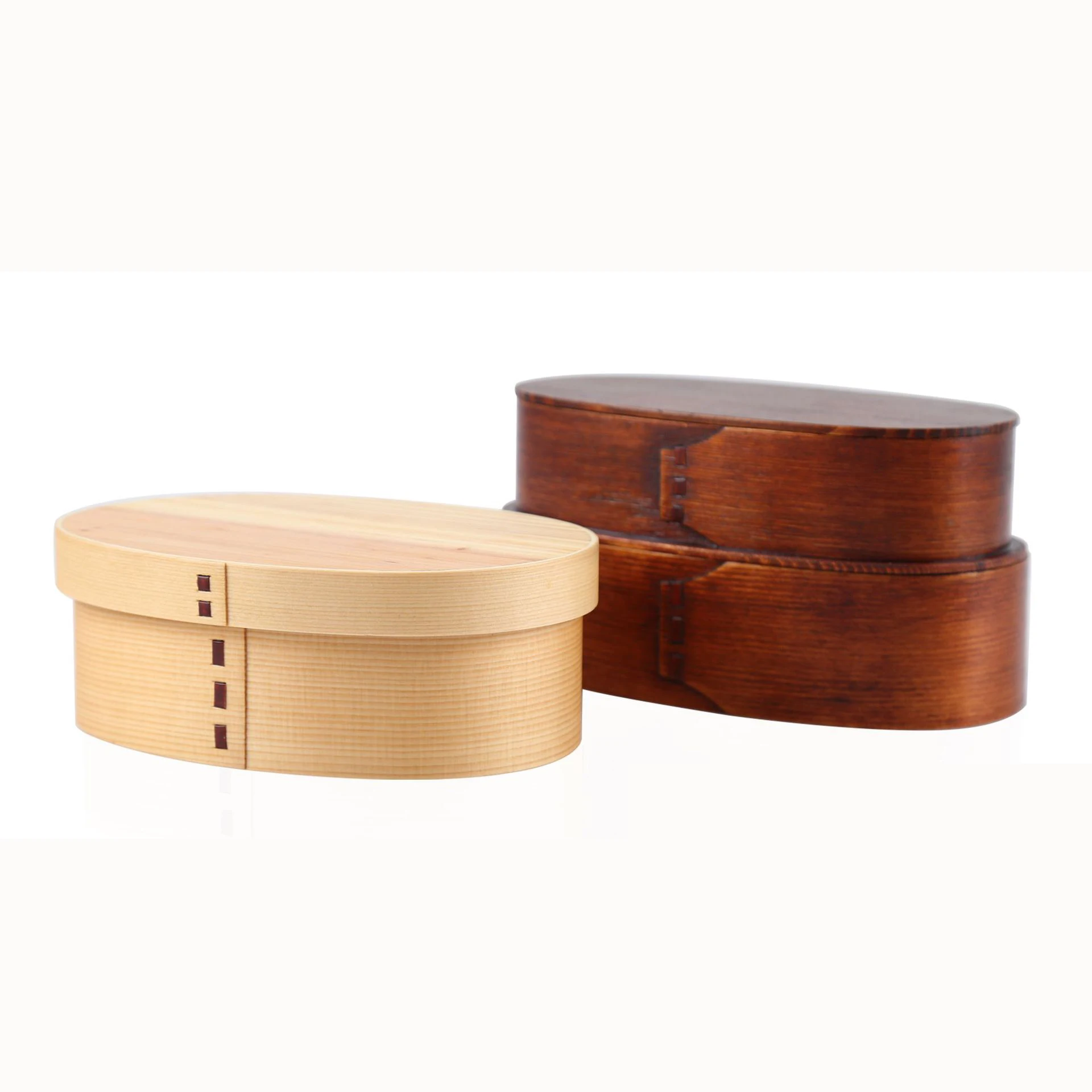 

Toilet Single Box Double Compartments Lunch Box One Person Lunch Box Solid Wood Sushi Box Storage Box Japanese Wooden Cn(origin)