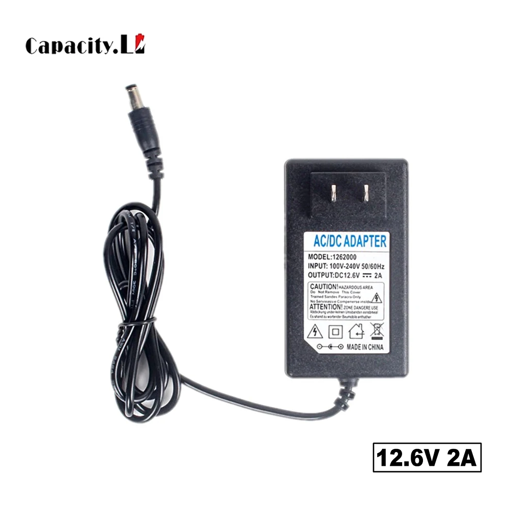 Зарядное устройство 12 В, 14,6 В, 5 А, 10 А, адаптер зарядного устройства постоянного тока 5,5*2,1 мм, 18650, литиевый адаптер питания 12,6 В, 10 А, вилка европейского/американского стандарта