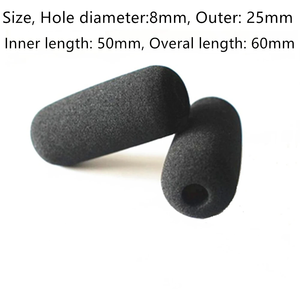 10Pcs คุณภาพสูงหนาแน่นไมโครโฟนกระจกโฟมไมโครโฟนฝาครอบฟองน้ำกระจกสำหรับ HMEC-25 HME100 HME110