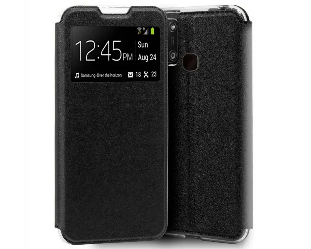 Alcatel 3X 4CAM window holder book Case Black