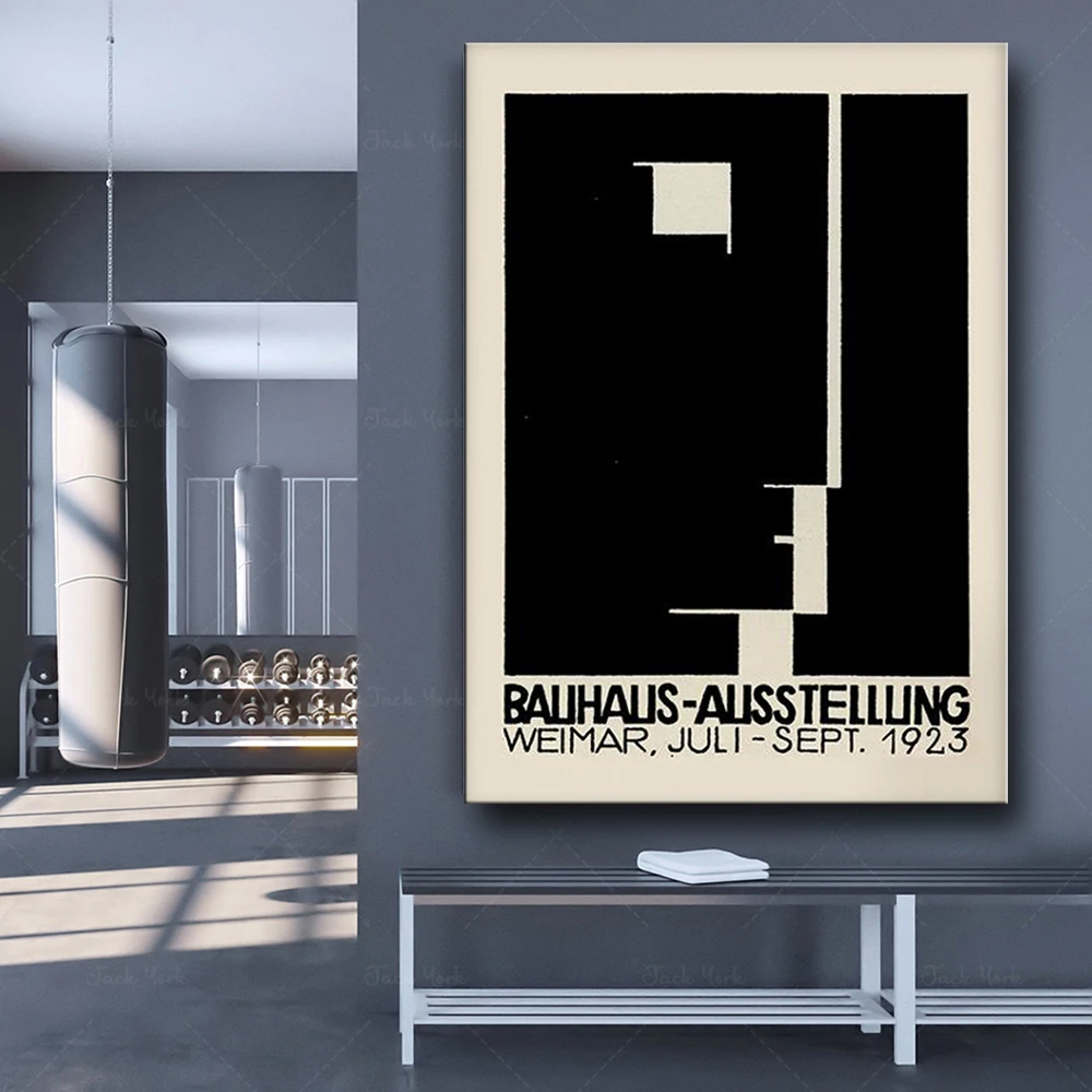 Bauhaus Art Exhibition poster, Bauhaus Exhibition print, Herbert Bayer poster, Bauhaus Print, Walter gropius, Bauhaus art exhibi