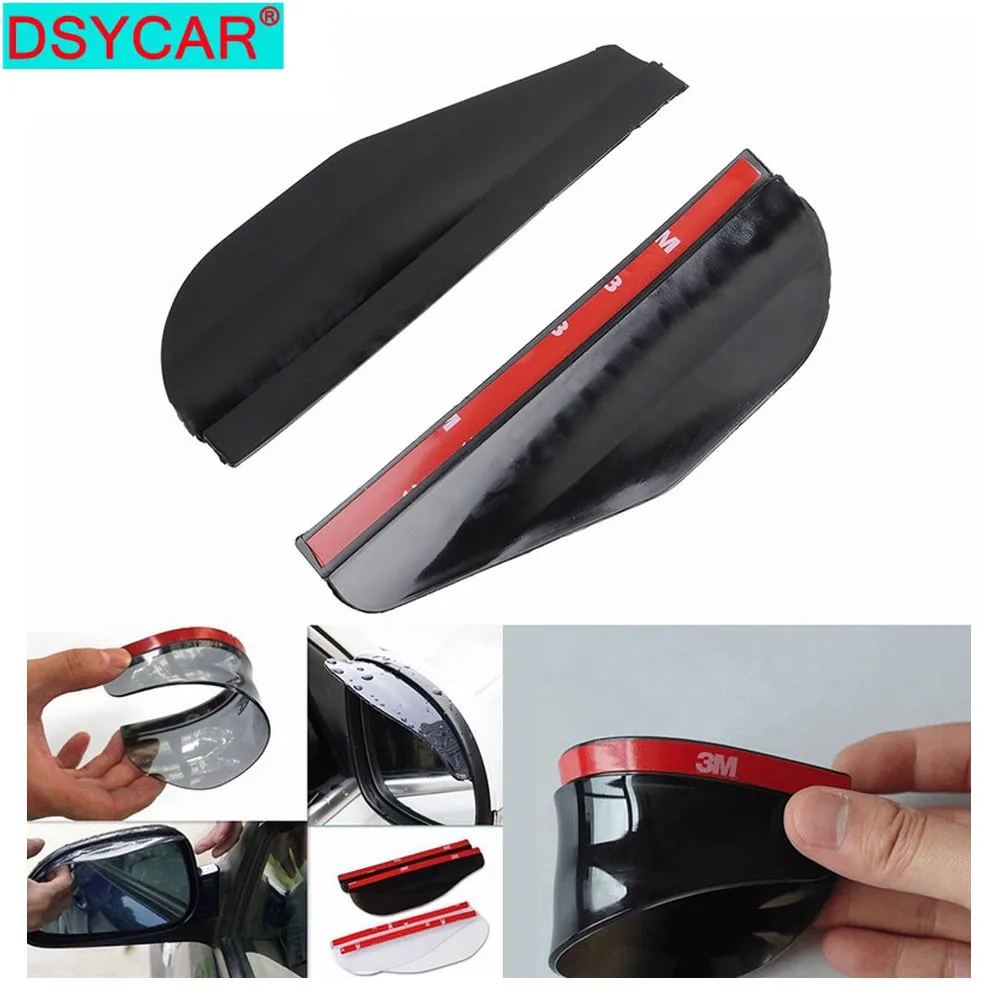 

DSYCAR 1 пара автомобильных наклеек заднего вида с защитой от дождя