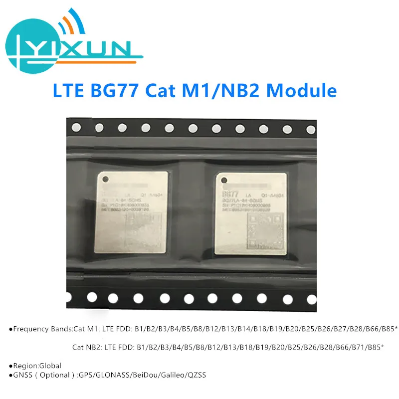 

Quectel BG77 ультра-компактный LTE Cat M1/Cat NB2 модуль 588 кбит/с downlink 1119 кбит/с uplink Встроенная оперативная Память flash в базовом чипсете