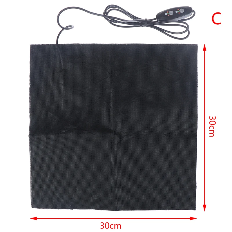 3 Styles USB Heating Film Electric Winter Heat Fever Mat 5V Carbon Fiber Pad Hand Warmer for Waist Cushion with switch