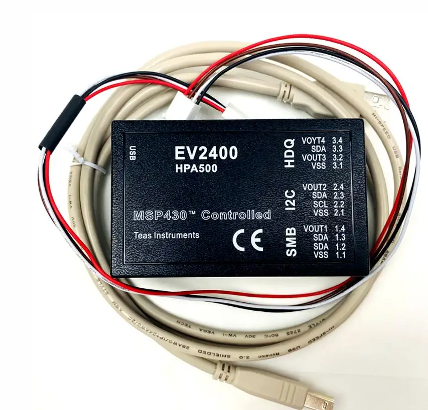 

Latest EV2400 TI HPA500 Bqstudio Debugger UAV Battery Maintenance Tool Detect Battery Gauge Circuit SMBus Replace EV2300