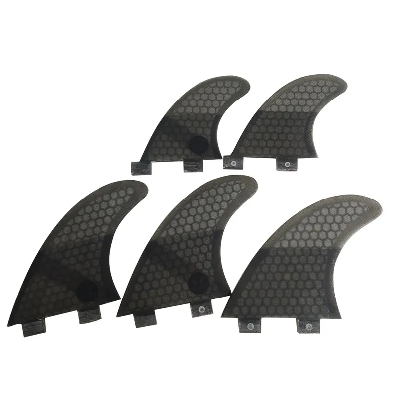 Surfing Double tabs Fin M+GL Size Tri-Quad Fin  Fibreglass Fins Double Tabs Surfboard  Fin In Surfing  Surf  Fins Free Shipping