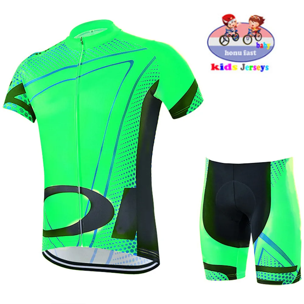 Summer Cycling Clothing Kids Bike Suit Short Sleeve Quick Dry Breathable Boy Outdoor Riding Bike MTB Clothing Cycling Jersey