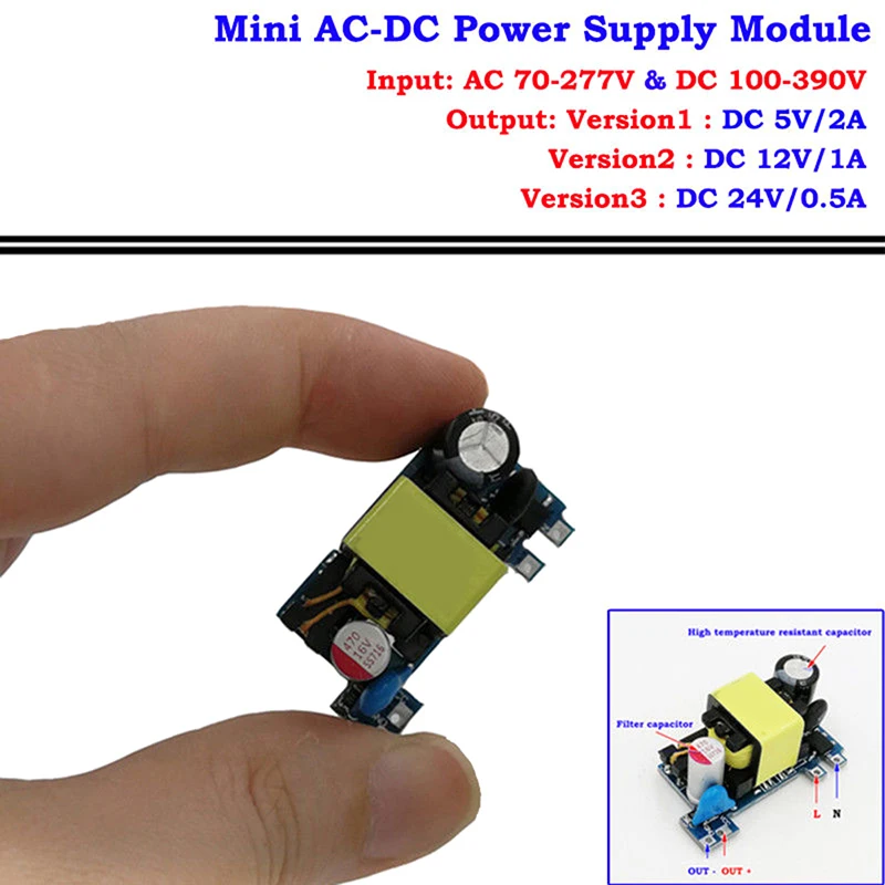 1PC AC 110V 220V 230V To 5V 12V 24V Switching Converter AC-DC Converter Power Supply Module