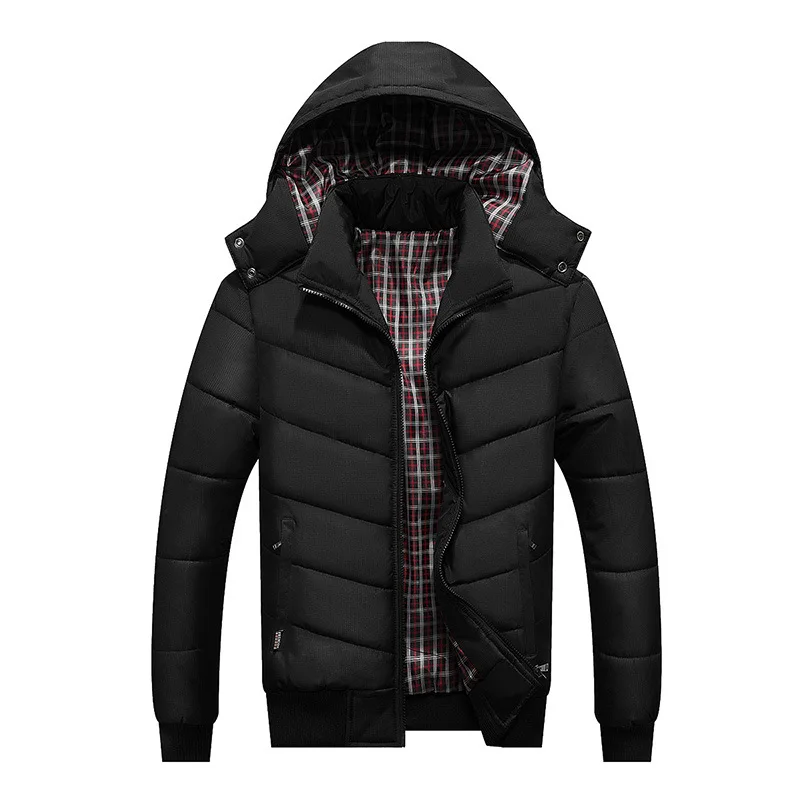 

Winter New Style Men's down Feather Cotton-padded Clothes Youth Thick Cotton-padded Clothes Jacket Korean-style Slim Fit Men's