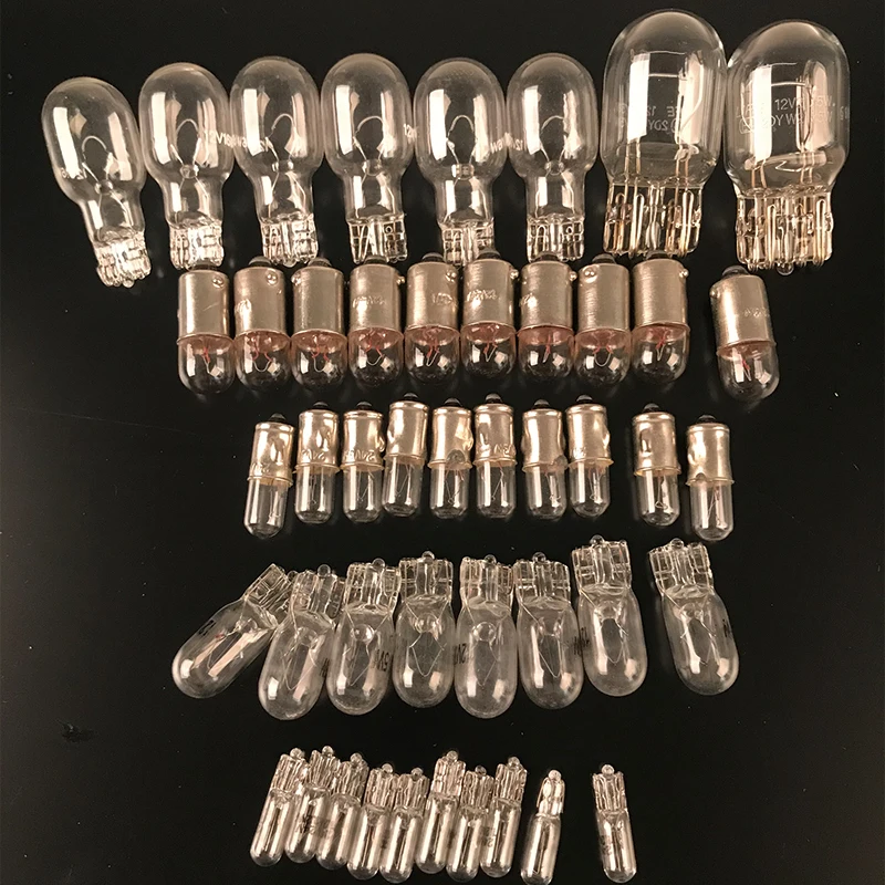 10 قطعة لمبة سيارة 12V 24V T5 T6.5 T8.5 T10 T13 T15 T20 السيارات العلوي عالية منخفضة الشعاع الذيل النهار رونينغ الأبيض لمبات #2