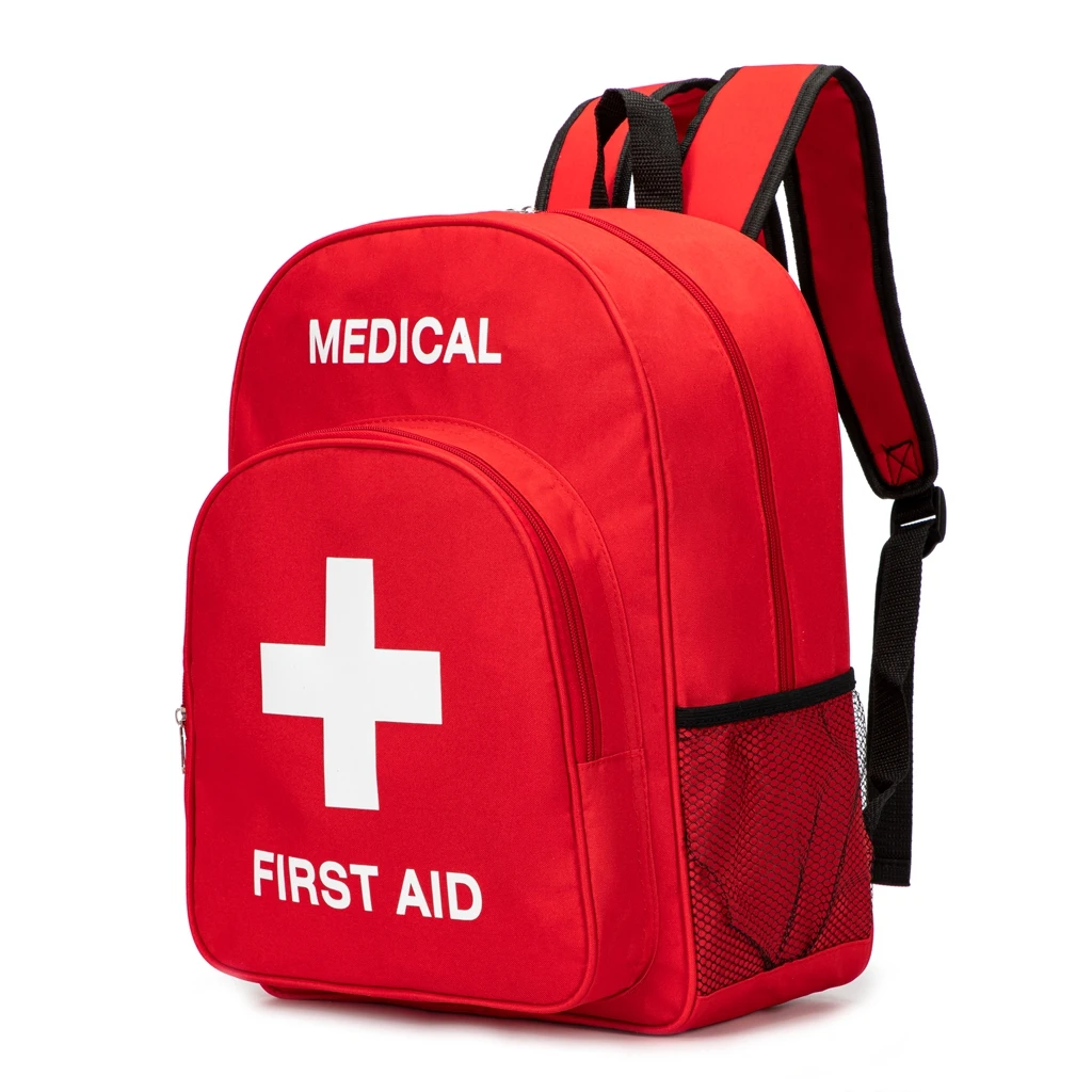 First Aid Backpack Empty Medical First Aid Bag Treatment First Responder Trauma Bag for Camping Outdoors