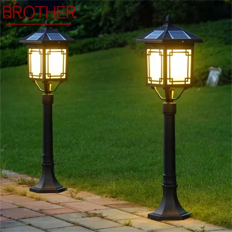 

BROTHER Classical Outdoor Lawn Lamp Light LED Waterproof Electric Home for Villa Path Garden Decoration