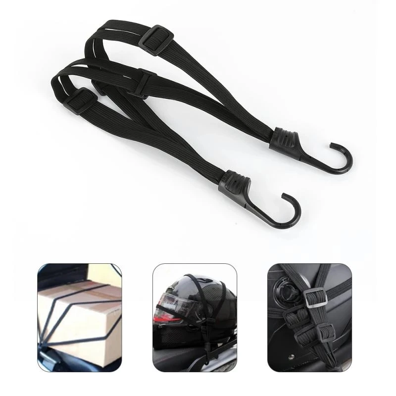 

1 Pc Casco Moto Motorcycle Helmet Luggage Straps Off-road Electric Vehicle General Elastic Elastic Band Fuel Tank Net Rope