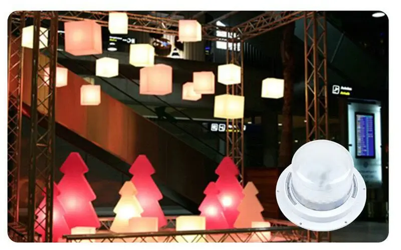 Remote Controlled Rechargeable RGB Light Base Waterproof 5050SMD LED Module Hanging 16 Colors Furniture Mood Light Under Table