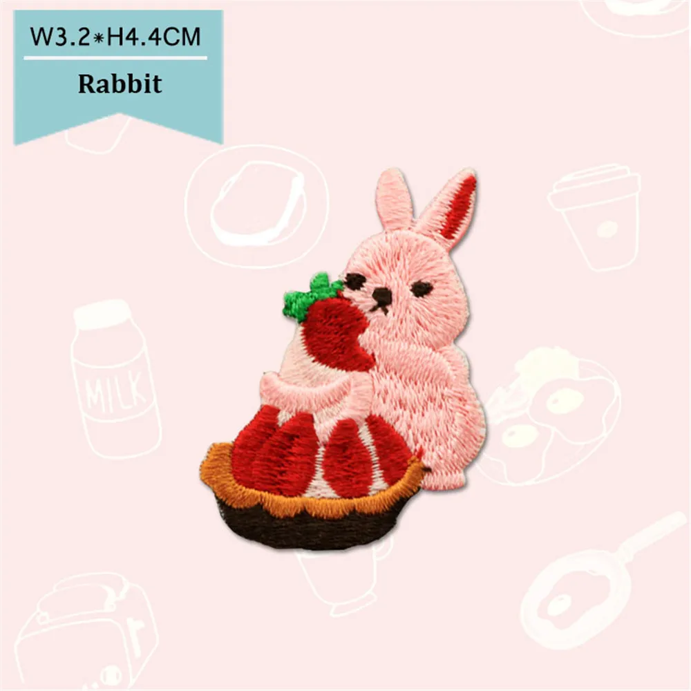AHYONNIEX Patches On Clothes Sticker Cute Notebook Stripes Embroidered Patches For Clothing Iron On Patch For Baby Clothes
