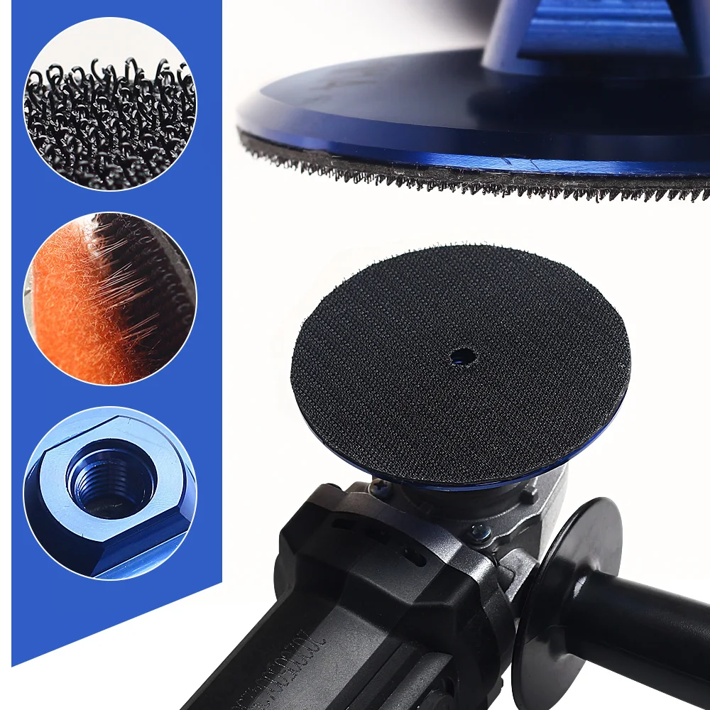 Dia 105mm Colorful Aluminum Backer pads With M14 Or 5/8"-11 Thread For Diamond Polishing Pads Aluminum based backer holder