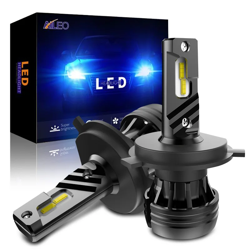 

AILEO Car Headlights Bulbs H4 Hi/Lo Led H7 H1 H11 H8 H9 9005 9006 HB3 HB4 HIR2 HB1 HB5 9004 9007 H13 72W 12000LM Auto Lamp