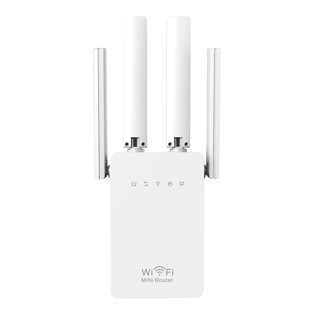 

WR02EQ Wireless Router WIFI Repeater Access Point 300Mbps Antennas Signal Booster Range Extender AP Wi-Fi 802.11N Network