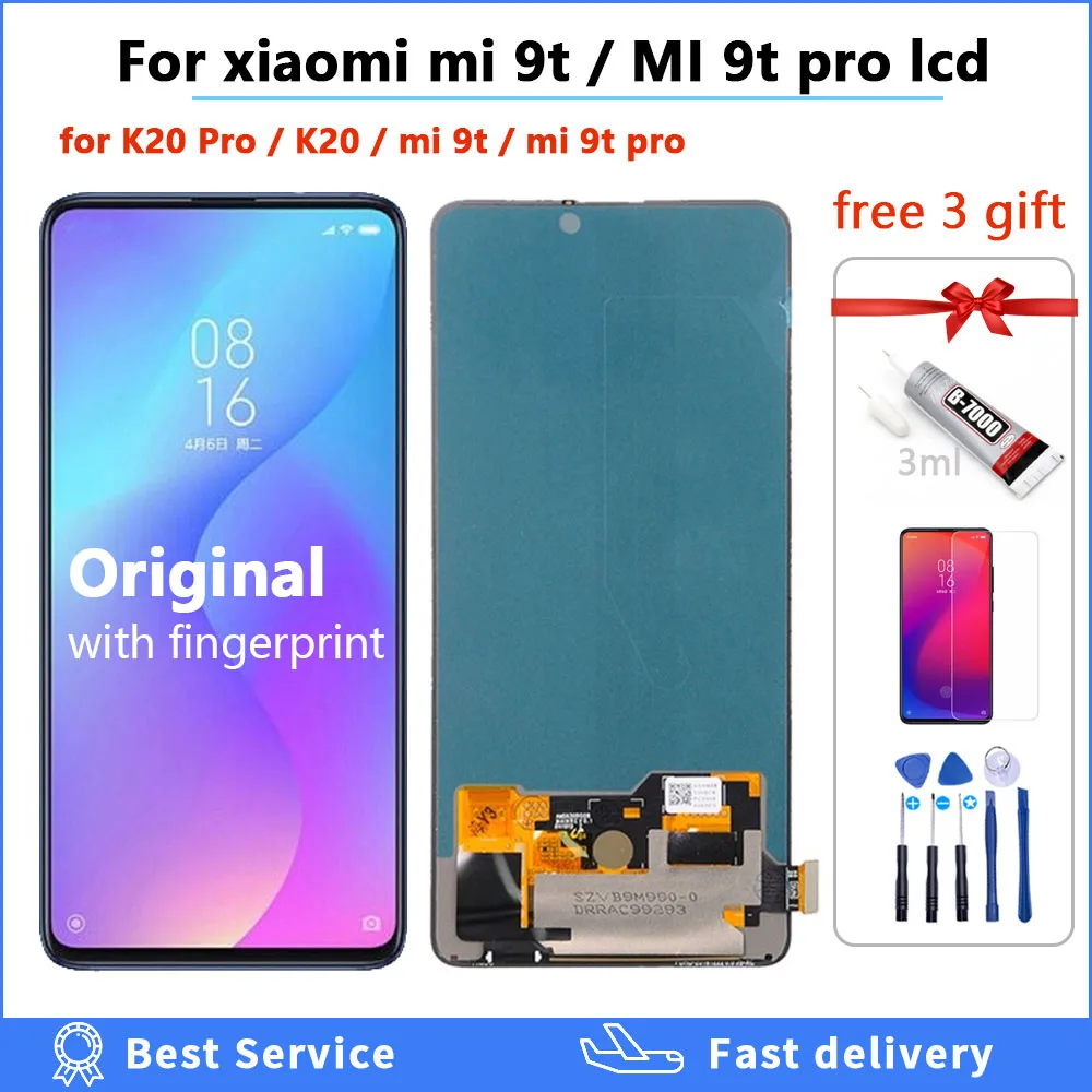 Original lcd For Xiaomi Mi 9T Pro mi9t display for Redmi K20 Pro LCD Display + Touch Screen digitizer Assembly mi 9t lcd 6.39\