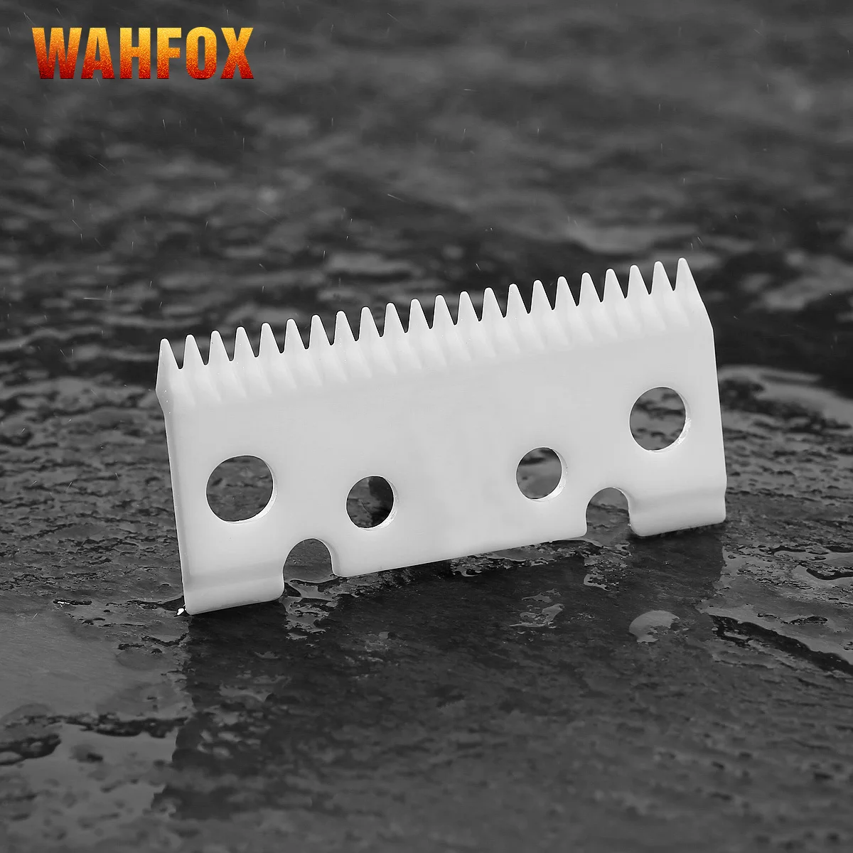 WAHFOX 2PCS/SET Ceramic Moving Blade 22 Teeth For Andis Master 12470 Professional Cordless Adjustable Hair Clipper