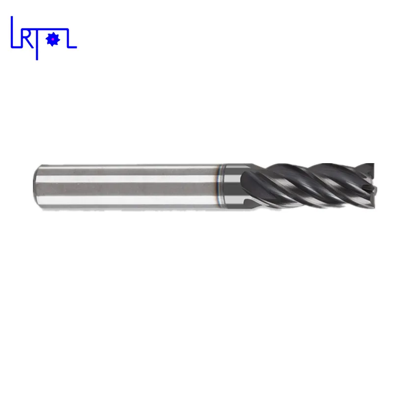 R0.2/0.5 D12 Titanium alloy Unequal solide Carbide tungsten 4 Flutes Corner Radius End mill CNC Spiral Router bits Milling Tools