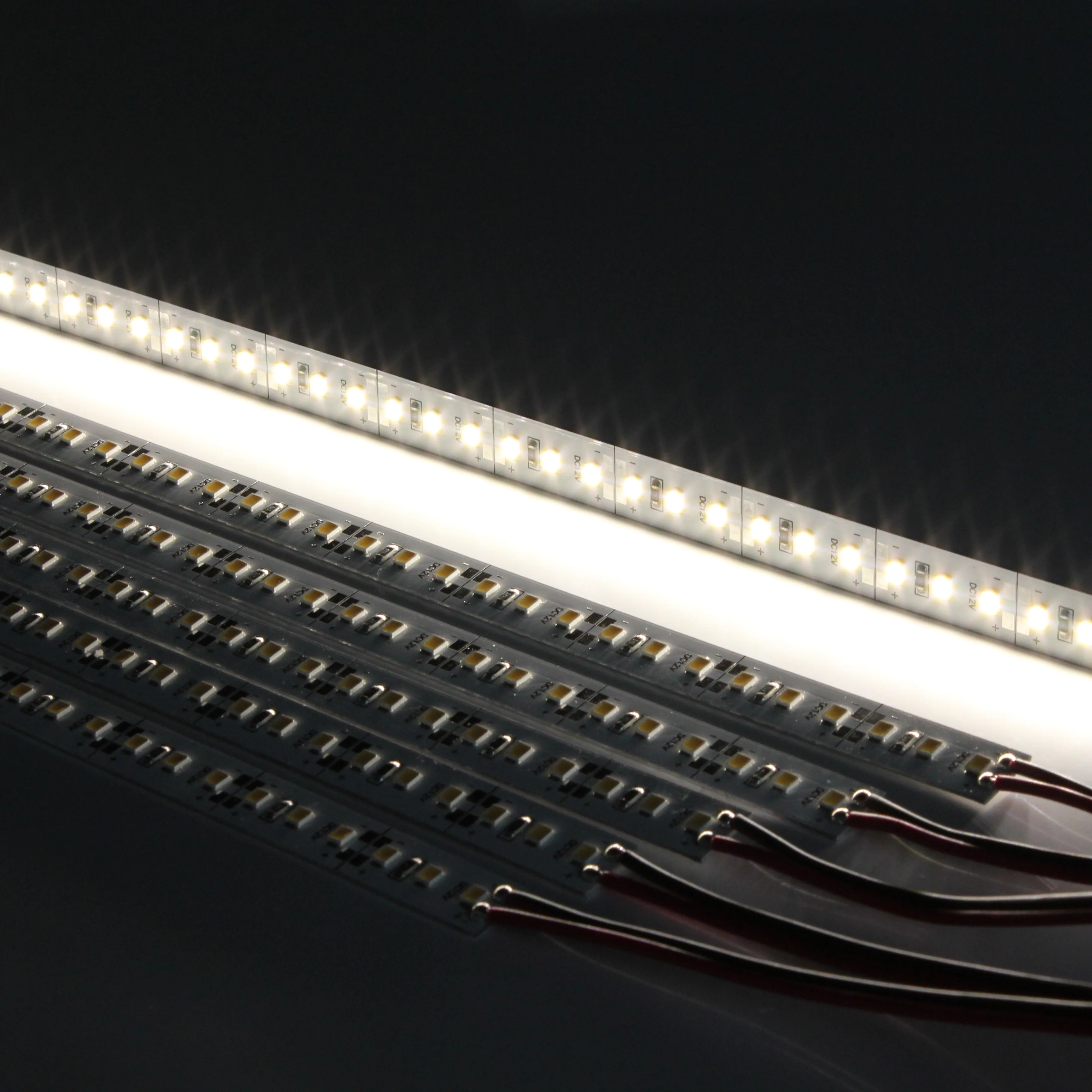 50pcs a lot, 2835 LED rigid strips, 990mm long, 24W/ Meter,  12V/24V DC