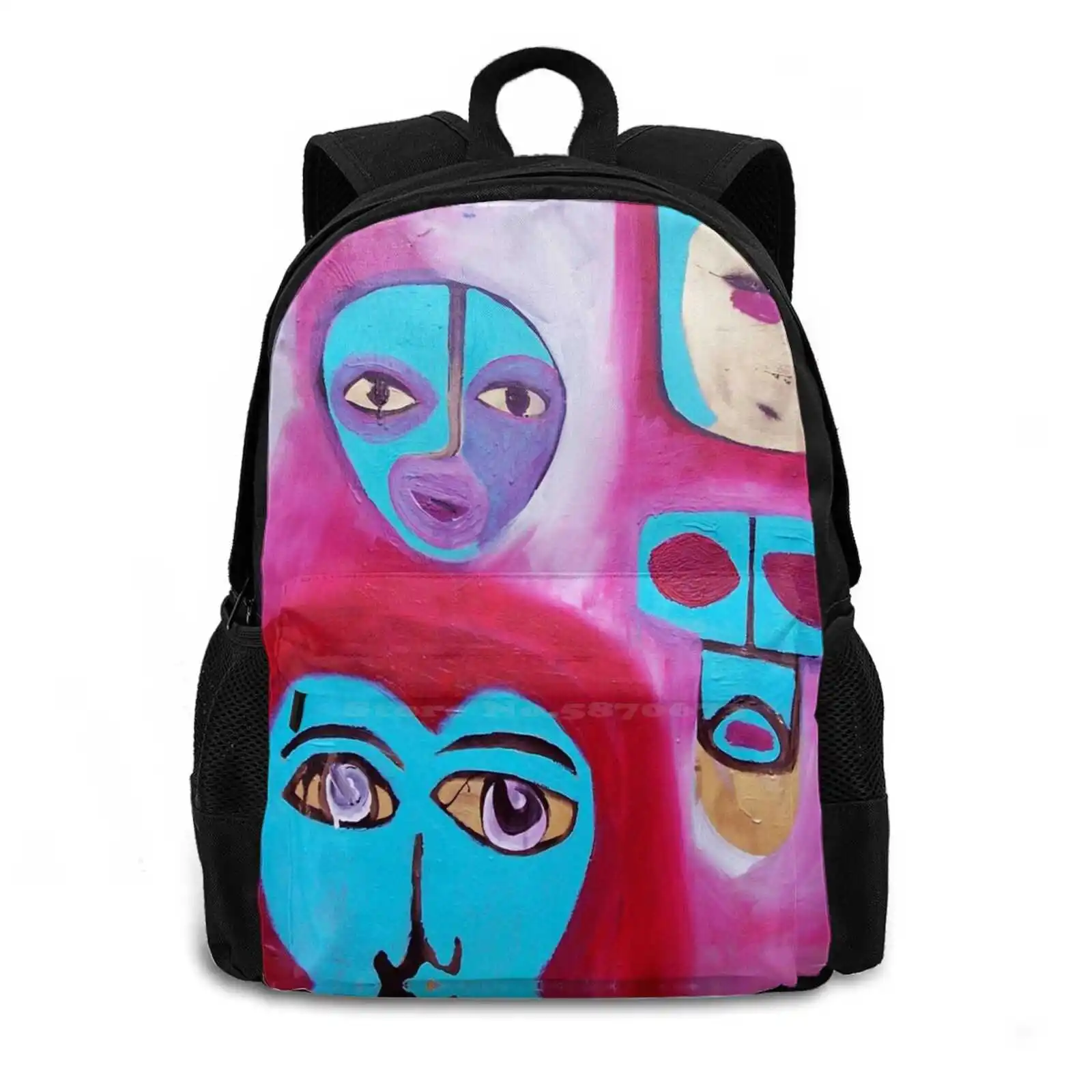 I Heart C3Po ( The Original ) Teen College Student Backpack Pattern Design Bags Spray Acrylic Roy