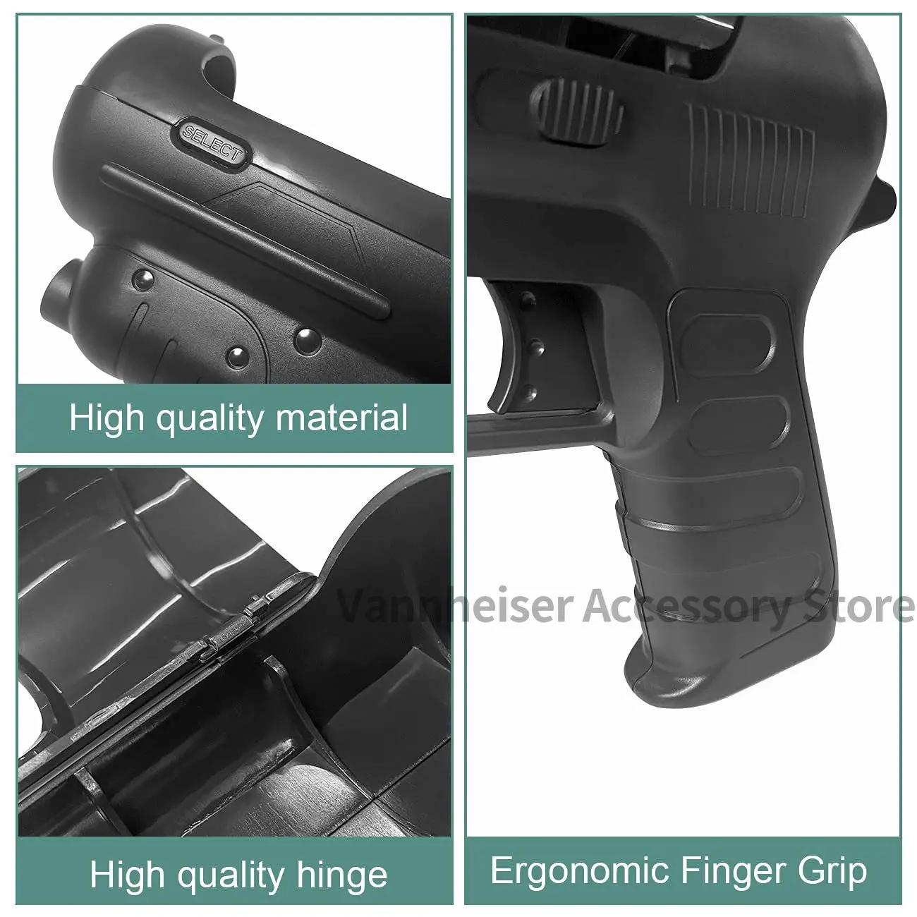 2 قطعة الحسية الجسدية مقبض بندقية بعقب نوع تحكم لسوني بلاي ستيشن 4 PS3/PS4 VR PSVR المساعدة لعبة اطلاق النار الملحقات