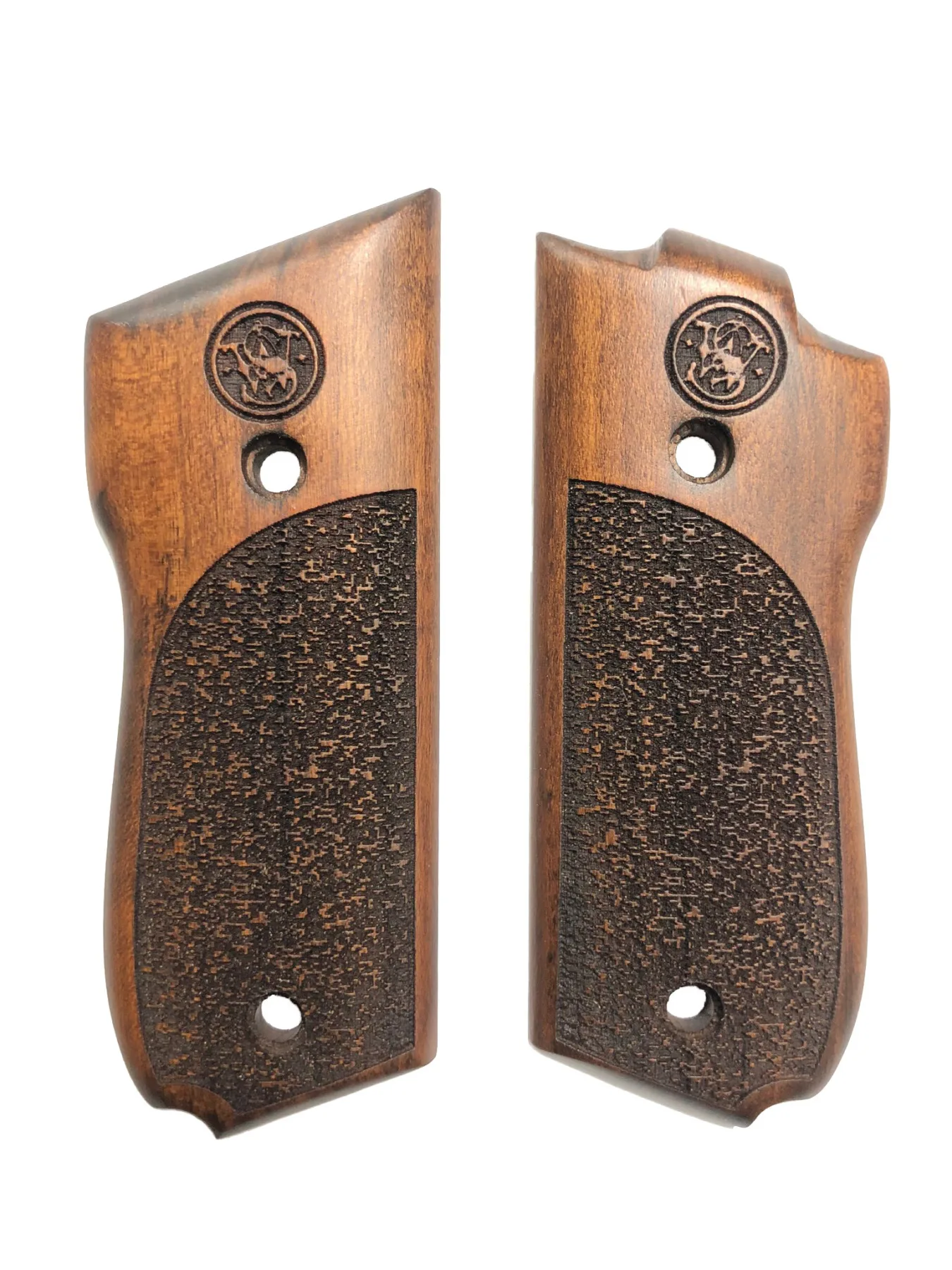 

SW Model 39 1.-2. Generation Compatible Laser Cut Wooden Grip Mod3