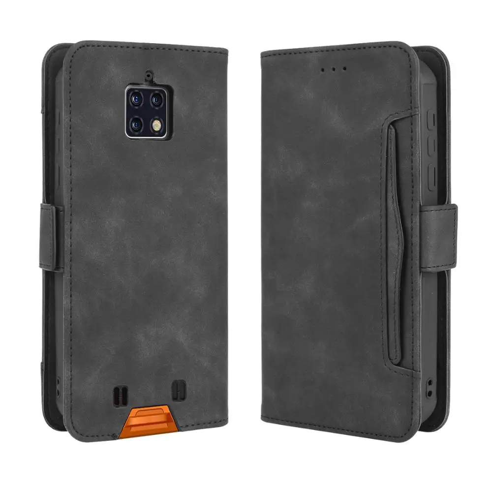Oukitel WP6 케이스 프리미엄 가죽 지갑 가죽 플립 멀티 카드 슬롯 커버 Oukitel WP6 케이스 6.3\